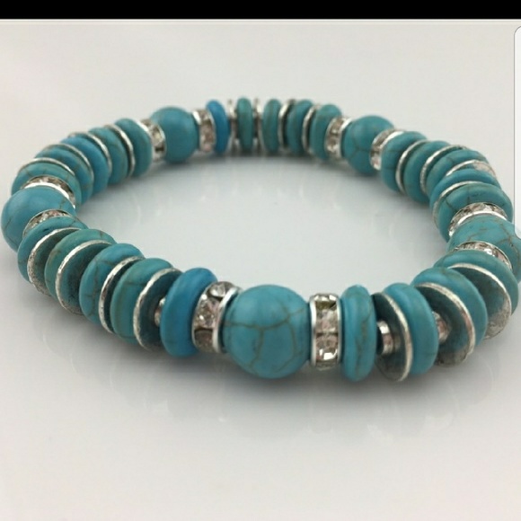 Turquoise Flat Bracelet - Picture 3 of 3